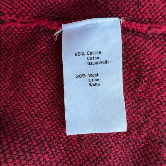 NEVE NWOT WOOL BLEND TANK STYLE DRESS JUMPER BLACK & RED GEOMETRIC PRINT | SMALL - Picture 8 of 9